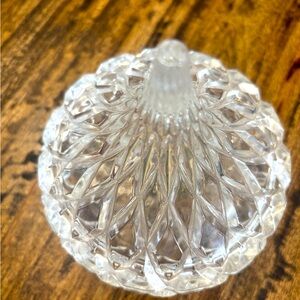 Godinger Shannon Crystal Lidded Candy Dish Vintage 1991 Hershey's Kiss Dublin